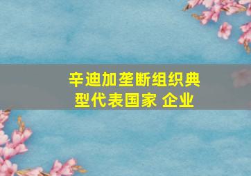 辛迪加垄断组织典型代表国家 企业